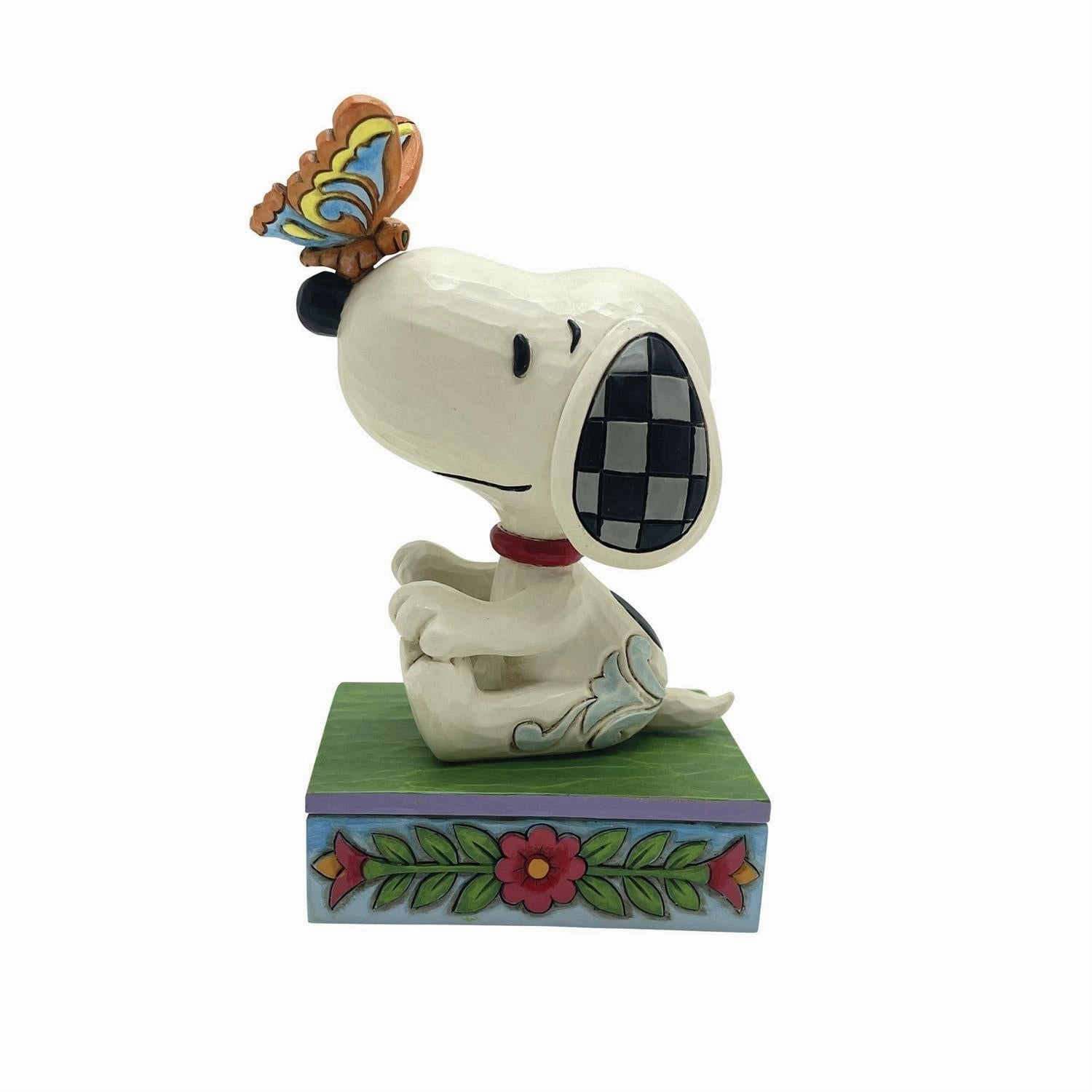 Peanuts Jim Shore "The Perfect Landing" Snoopy with Butterfly on Nose Decorative Mirror,Home Decor Mirror
