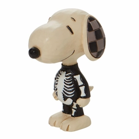 Peanuts Jim Shore Snoopy Dressed in Skeleton Costume Mini Figurine Decorative Mirror,Home Decor Mirror