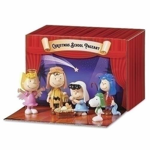 Peanuts Pageant 6pc Set With Carry Box Decorative Mirror,Home Decor Mirror
