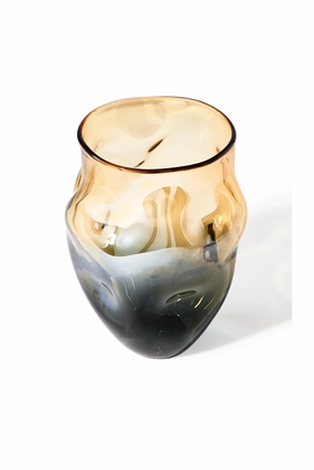 Pearl Beige Modern Vase L | Pols Potten Collision Vase,Glass Vase