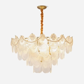 Pearl Glass Shell Chandelier chandelier,ceiling light,decorative lighting