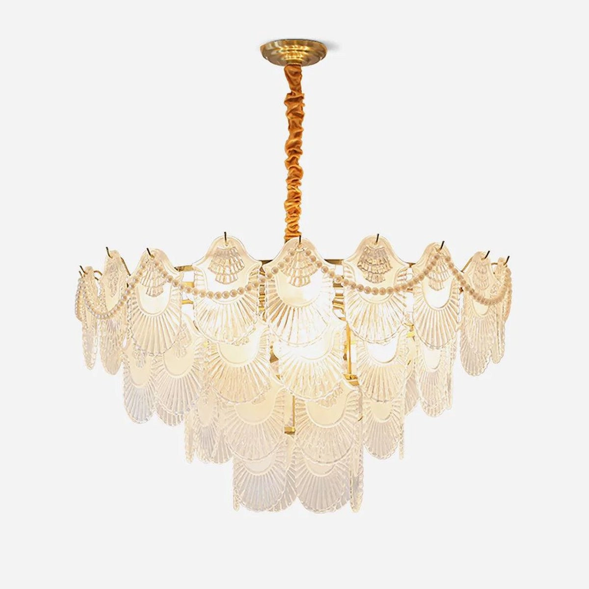 Pearl Glass Shell Chandelier chandelier,ceiling light,decorative lighting