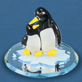 Penguin and Baby Figurine Decorative Mirror,Home Decor Mirror
