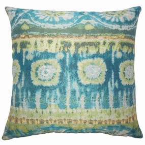 Pepijn Ikat Euro Sham Lagoon pillowcases,cotton pillow covers,bed linen