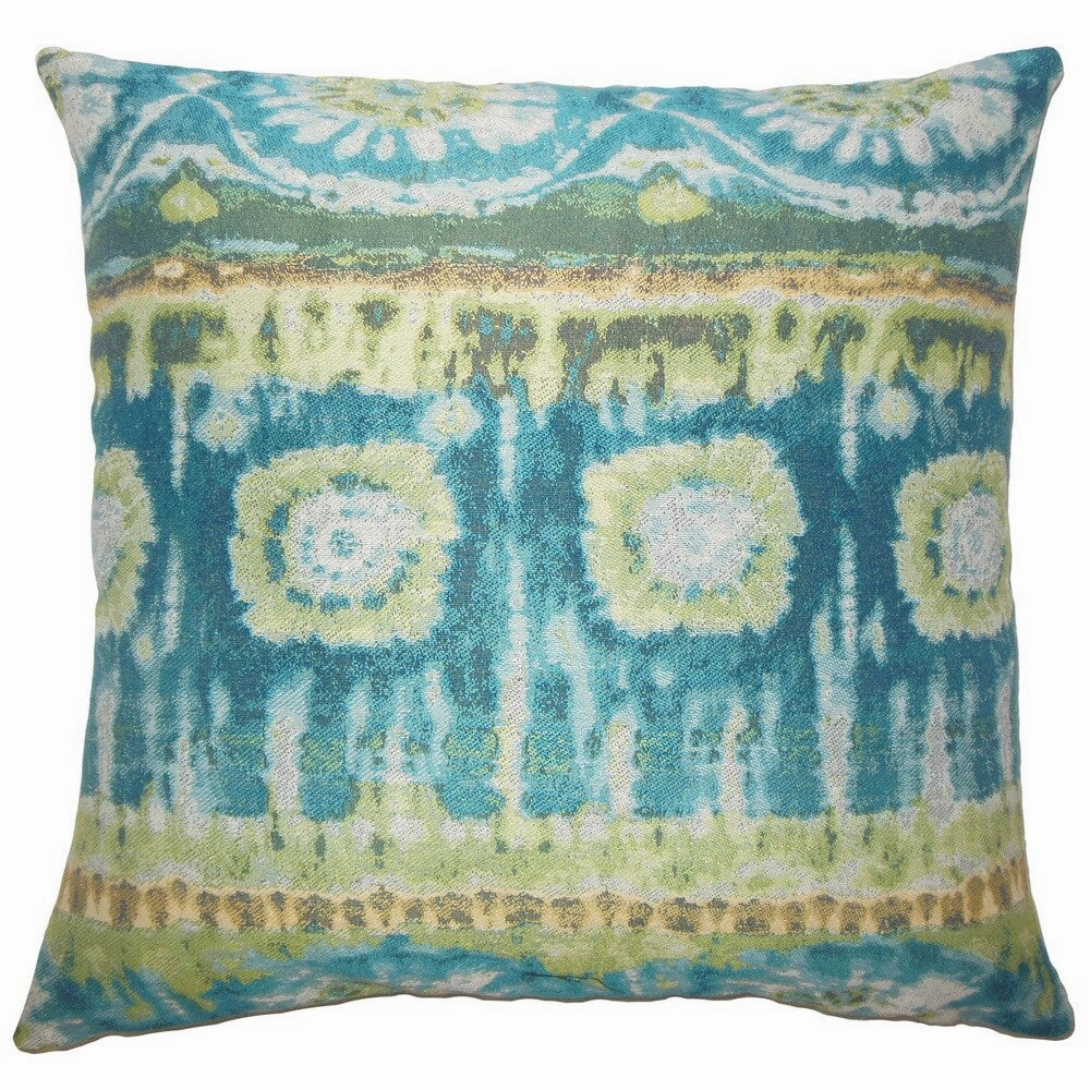 Pepijn Ikat Euro Sham Lagoon pillowcases,cotton pillow covers,bed linen