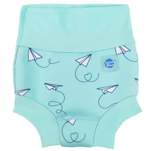 Petit Crabe Latte/Blue Multi Color Onesie with Zipper