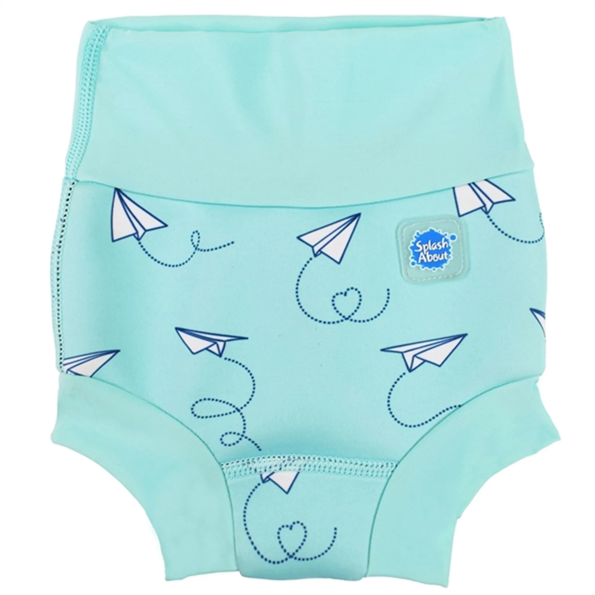 Petit Crabe Latte/Blue Multi Color Onesie with Zipper