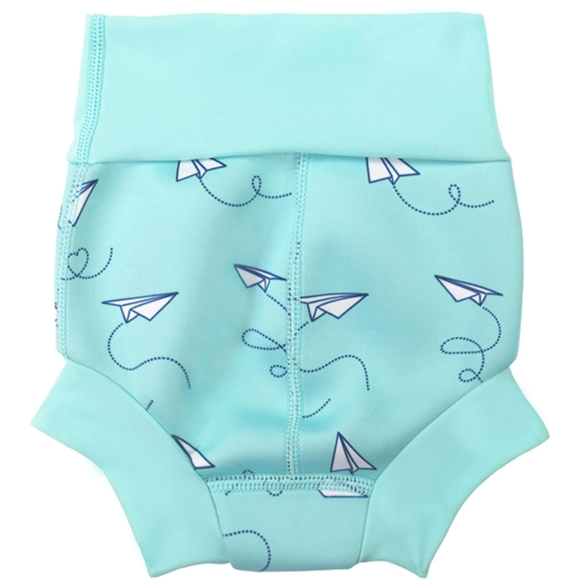 Petit Crabe Latte/Blue Multi Color Onesie with Zipper