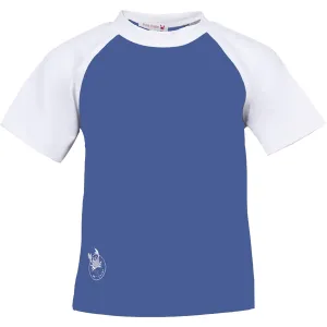 Petit Crabe Sapphire/White Raglan Uv-Swim Shirt S/S