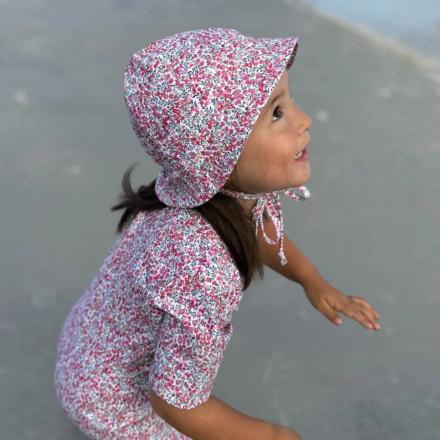 Petit Crabe Wiltshire Bud Frey Sun hat - Made With Liberty Fabric