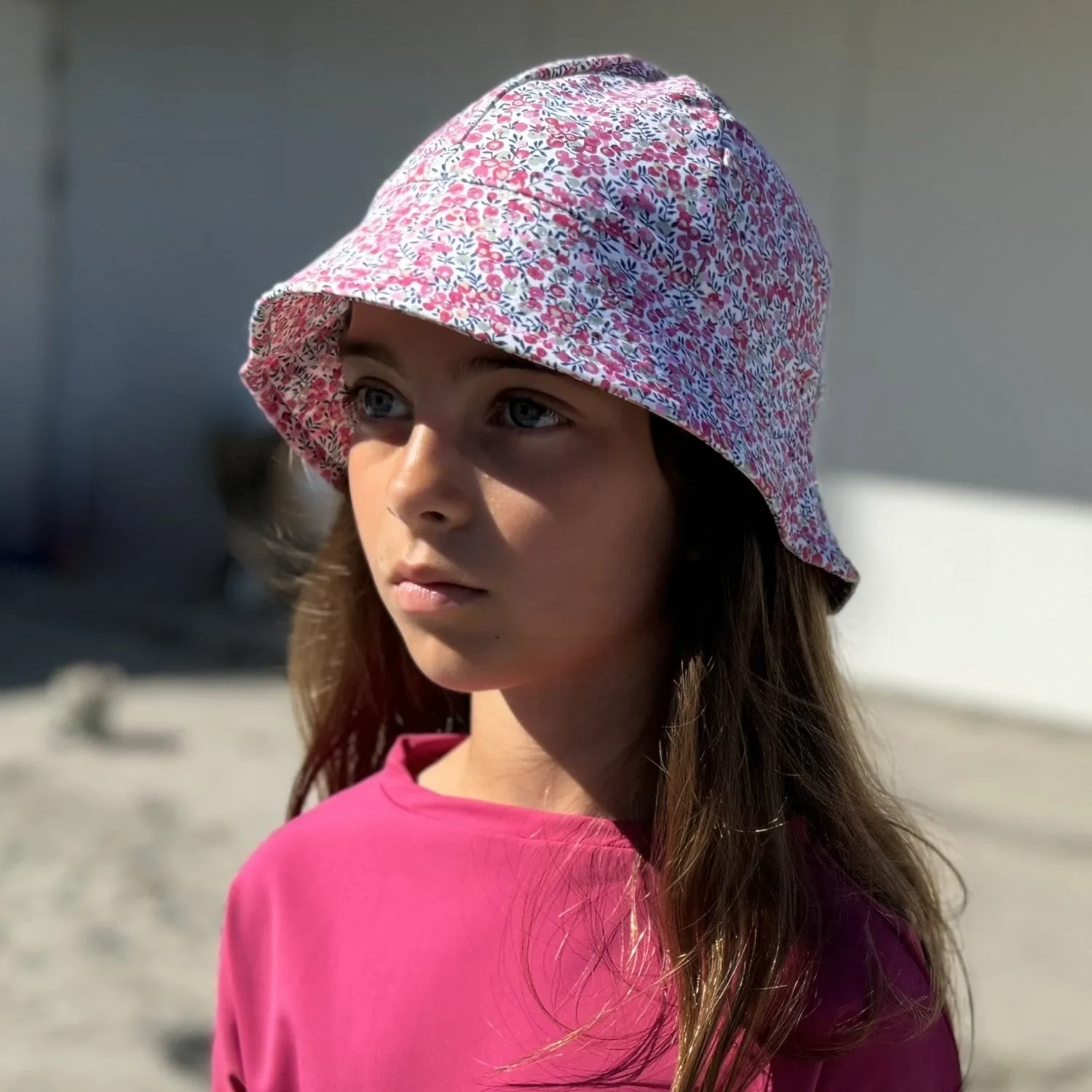 Petit Crabe Wiltshire Bud Frey Sun hat - Made With Liberty Fabric
