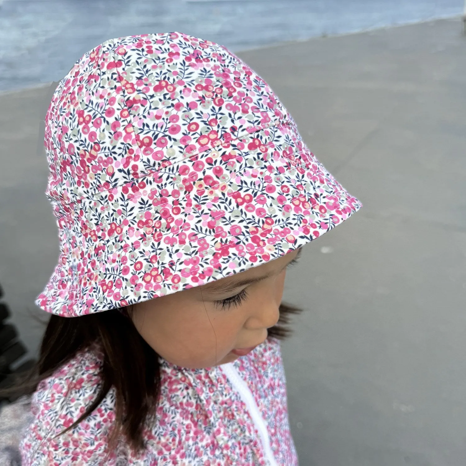 Petit Crabe Wiltshire Bud Frey Sun hat - Made With Liberty Fabric