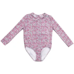 Petit Crabe Wiltshire Bud Peeter Pan Collar Swimsuit L/S - Made With Liberty Fabric