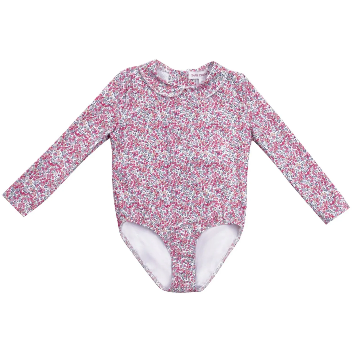 Petit Crabe Wiltshire Bud Peeter Pan Collar Swimsuit L/S - Made With Liberty Fabric