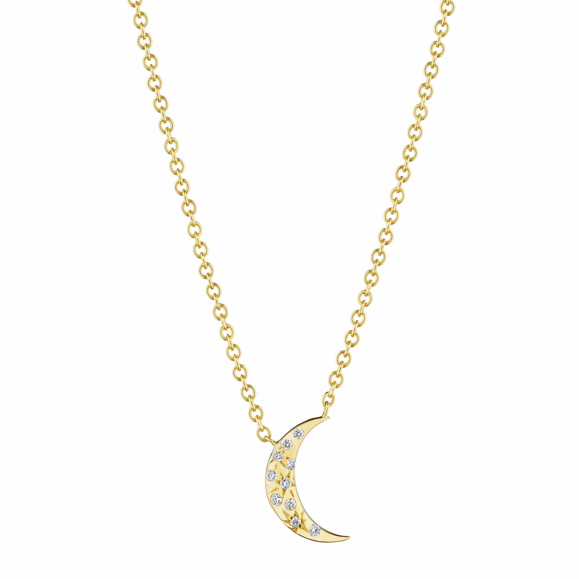 Petite Penny Galaxy Moon Necklace