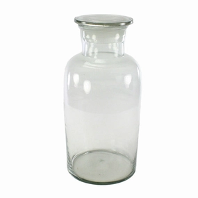 Pharmacy Jar with Stopper - Ex Lrg Clear Vase,Ceramic Vase
