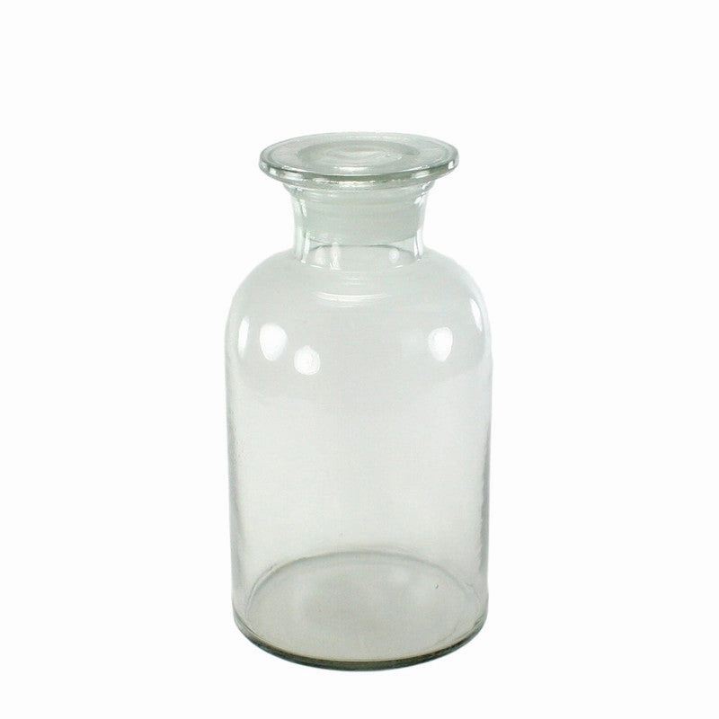 Pharmacy Jar with Stopper - Lrg Clear Vase,Ceramic Vase