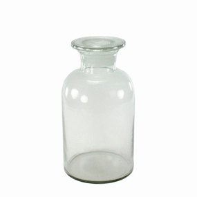 Pharmacy Jar with Stopper - Lrg Clear Vase,Ceramic Vase