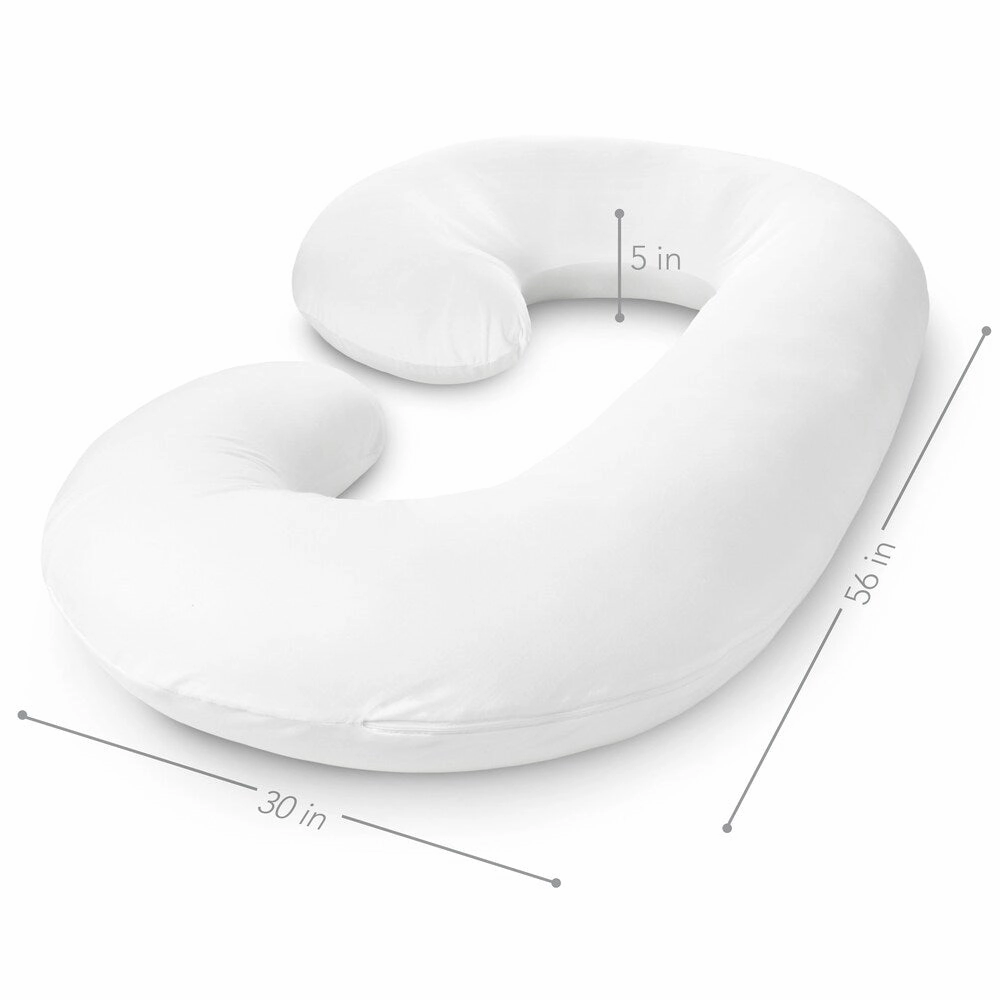 PharMeDoc C-shaped Maternity Pregnancy Pillow