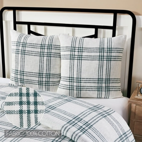 Pine Grove Plaid Fabric Euro Sham 26x26 pillowcases,cotton pillow covers,bed linen
