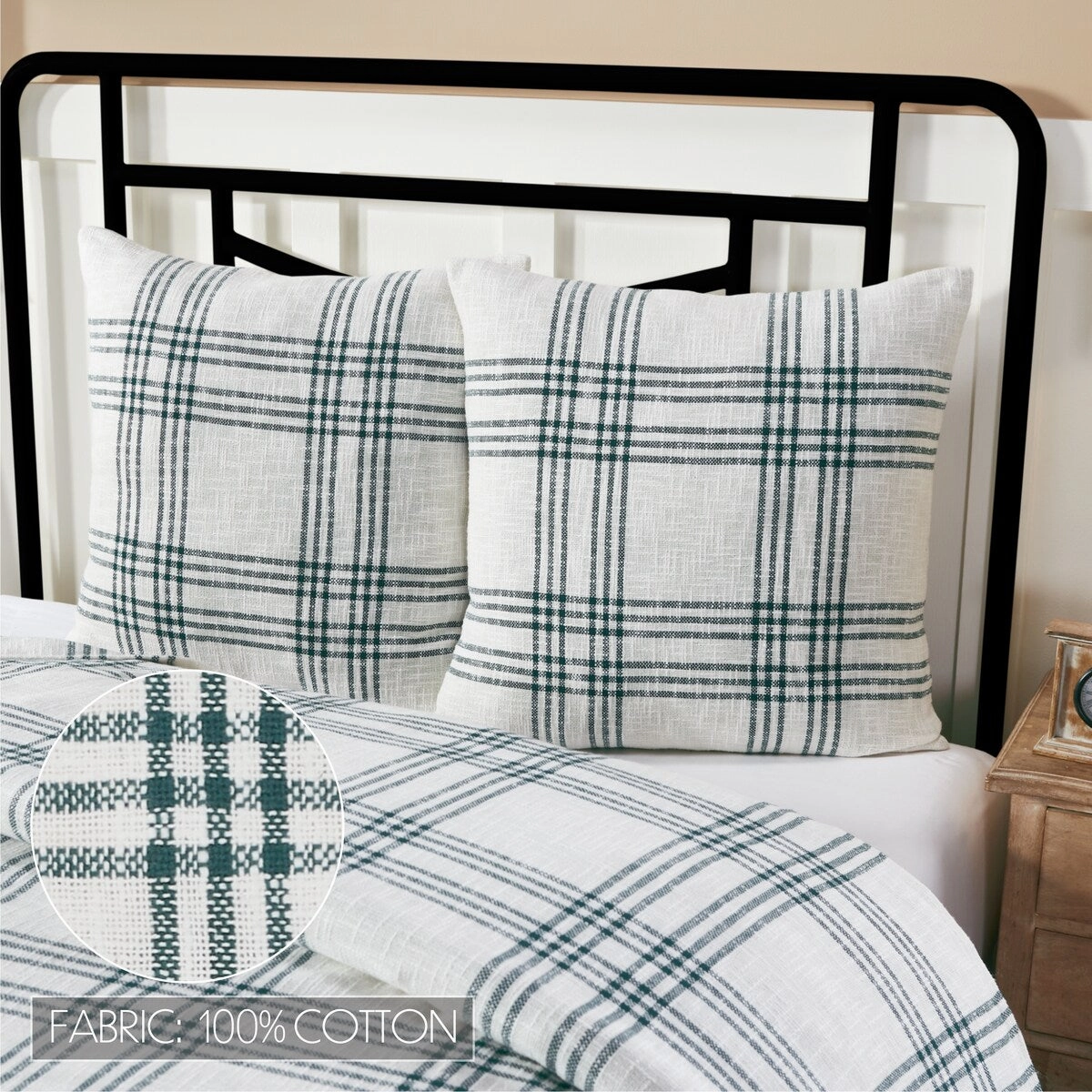 Pine Grove Plaid Fabric Euro Sham 26x26 pillowcases,cotton pillow covers,bed linen