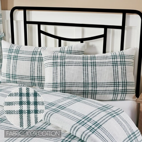 Pine Grove Plaid King Sham 21x37 pillowcases,cotton pillow covers,bed linen
