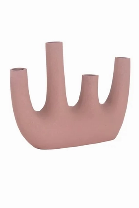 Pink Aluminum Modern Vase | OROA Jody Vase,Glass Vase