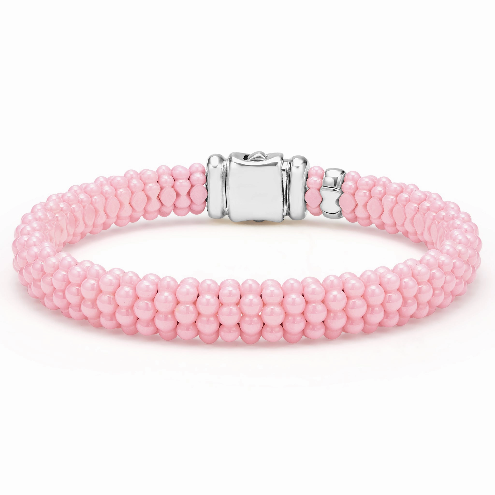 Pink Caviar Pink Ceramic Beaded Bracelet | 9mm