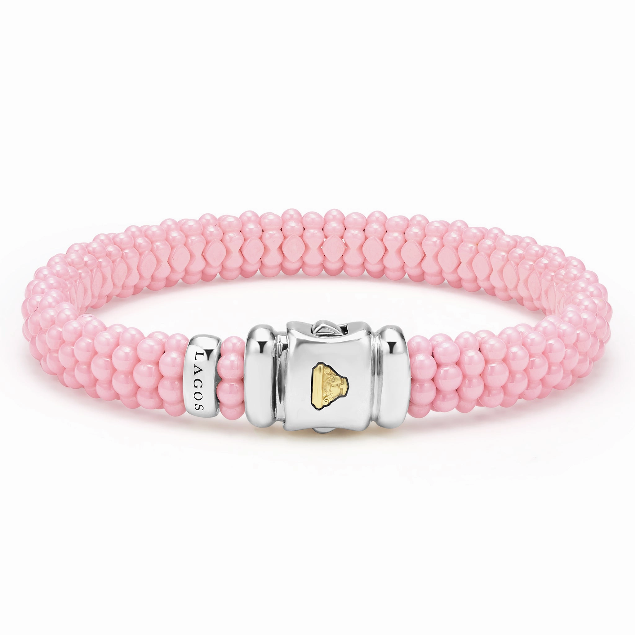 Pink Caviar Pink Ceramic Beaded Bracelet | 9mm