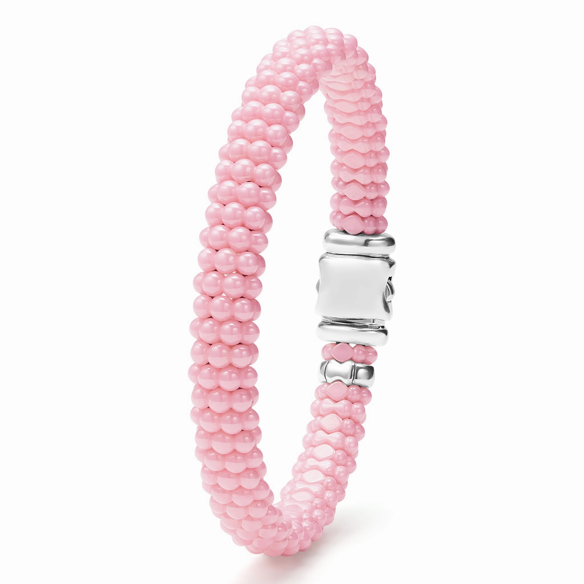 Pink Caviar Pink Ceramic Beaded Bracelet | 9mm