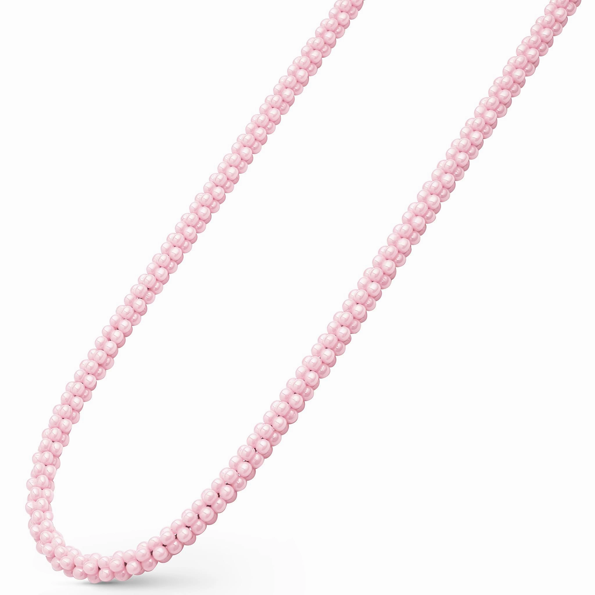 Pink Caviar Pink Ceramic Beaded Necklace | 5mm