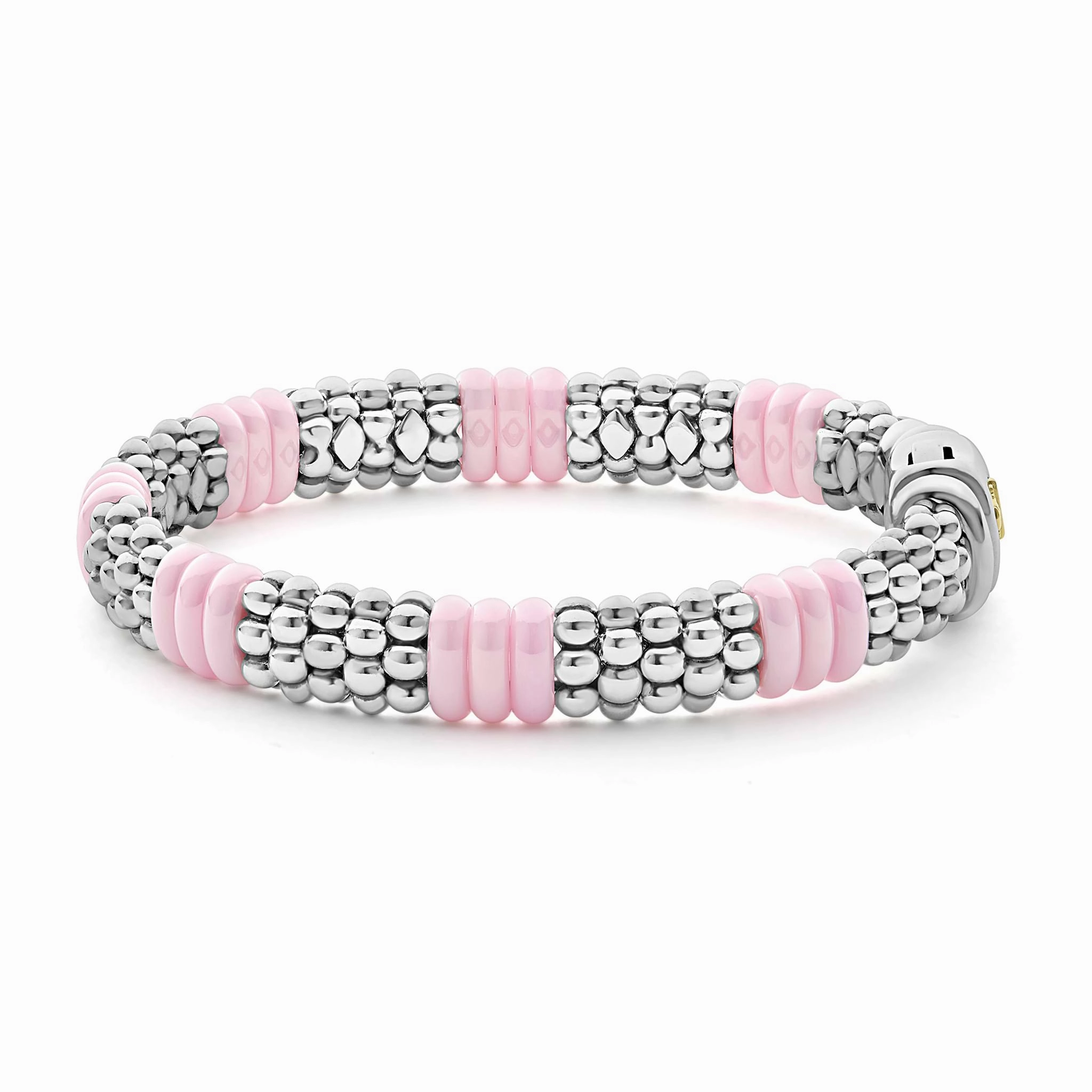 Pink Caviar Pink Ceramic Caviar Beaded Bracelet | 9mm