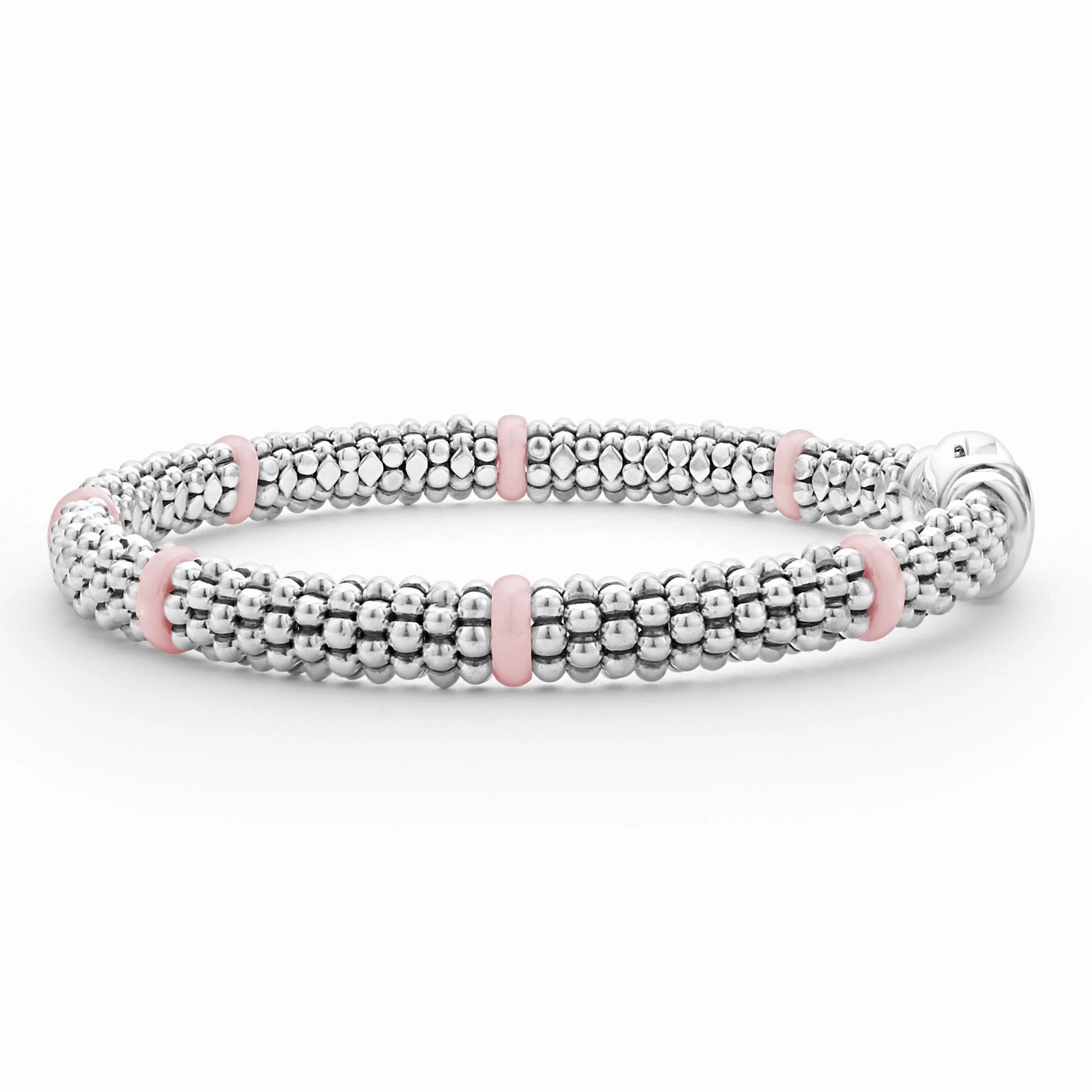 Pink Caviar Pink Ceramic Station Caviar Bracelet | 6mm