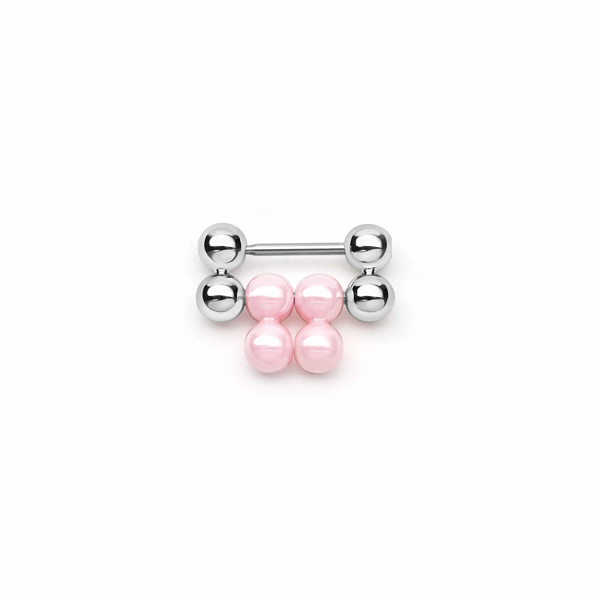Pink Ceramic Infinite Watch Bracelet Link