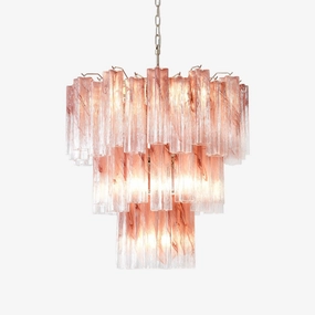 Pink Glass Tubes Chandelier chandelier,ceiling light,decorative lighting