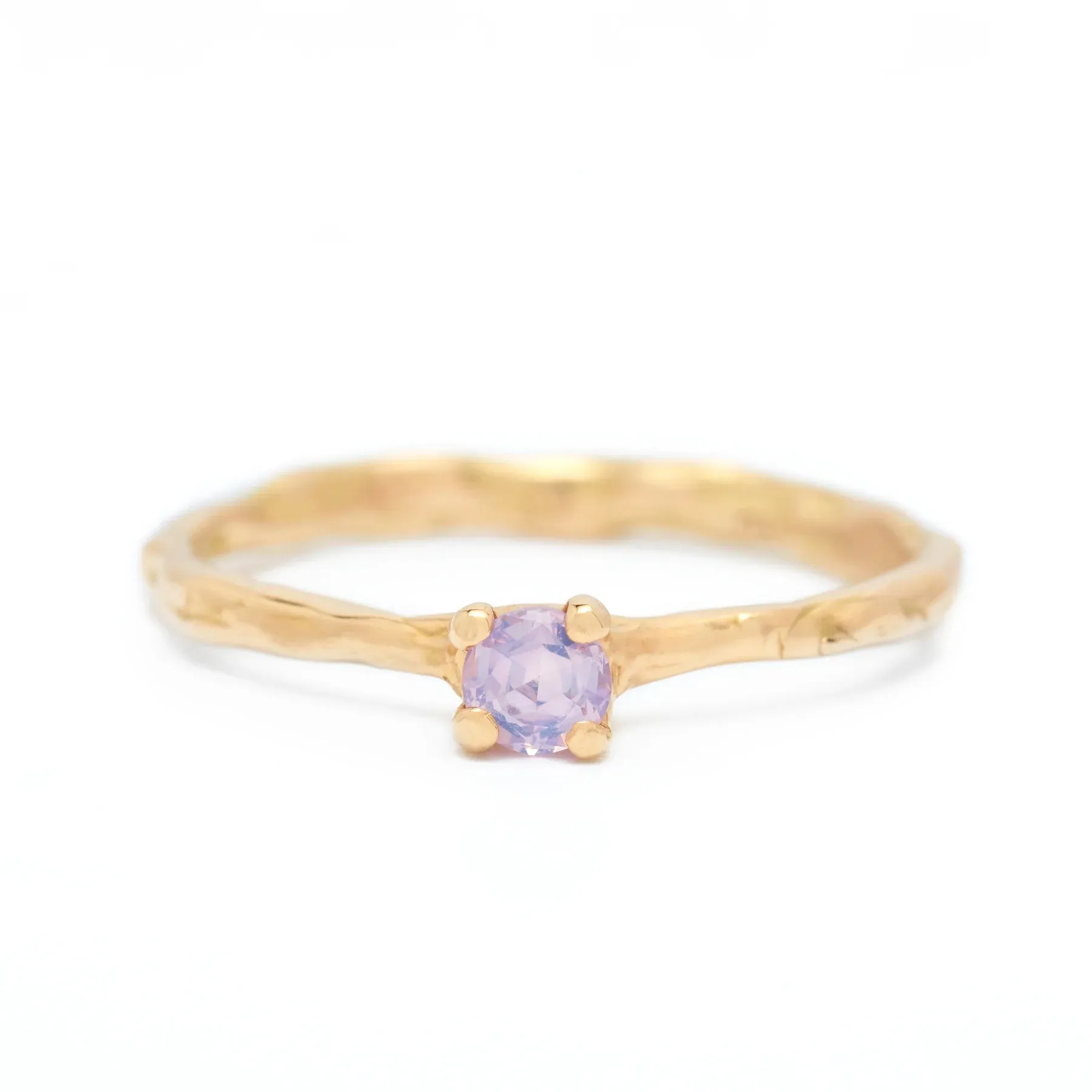 Pinky, Dreamy Solitaire Sapphire Ring