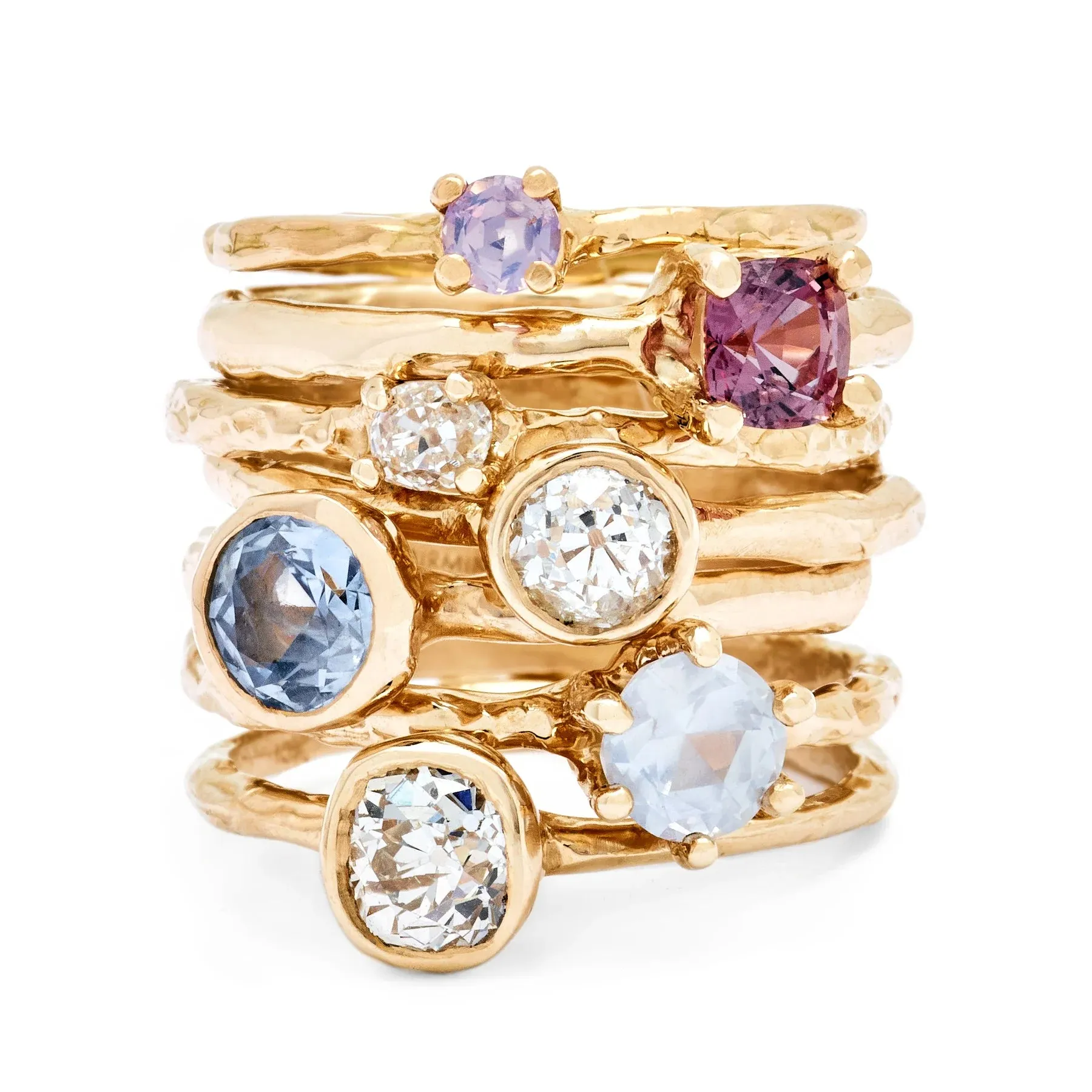 Pinky, Dreamy Solitaire Sapphire Ring