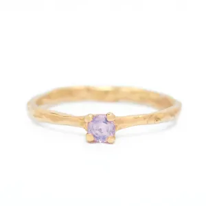 Pinky, Dreamy Solitaire Sapphire Ring