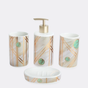 Pious Bath Set Shower Curtain,Waterproof Curtain