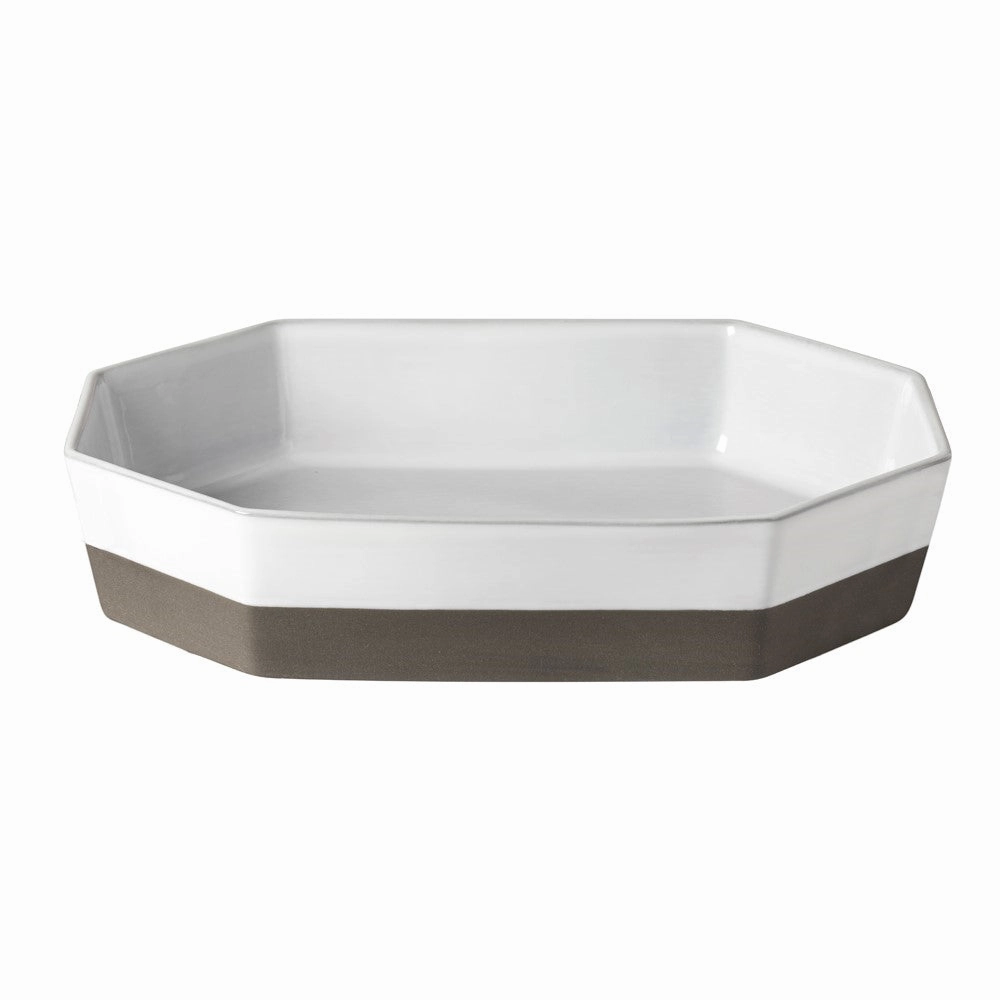 Plano Octagonal baking dish, H7 x W35 x D26cm, White curtain fabric, upholstery textile