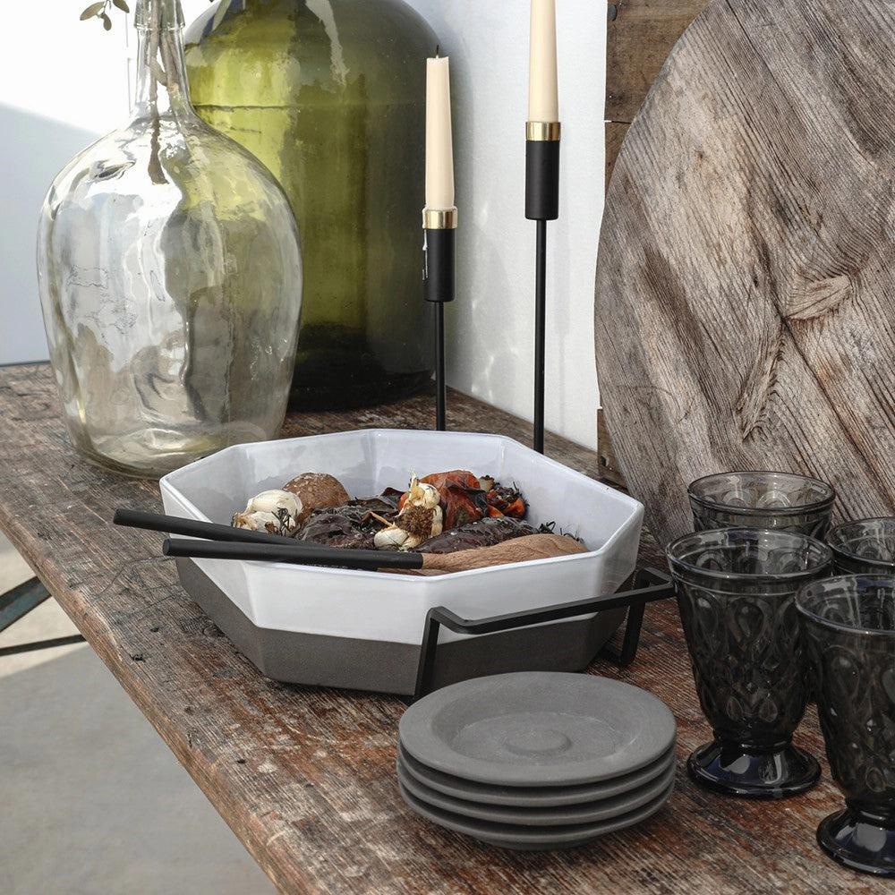 Plano Octagonal baking dish, H7 x W35 x D26cm, White