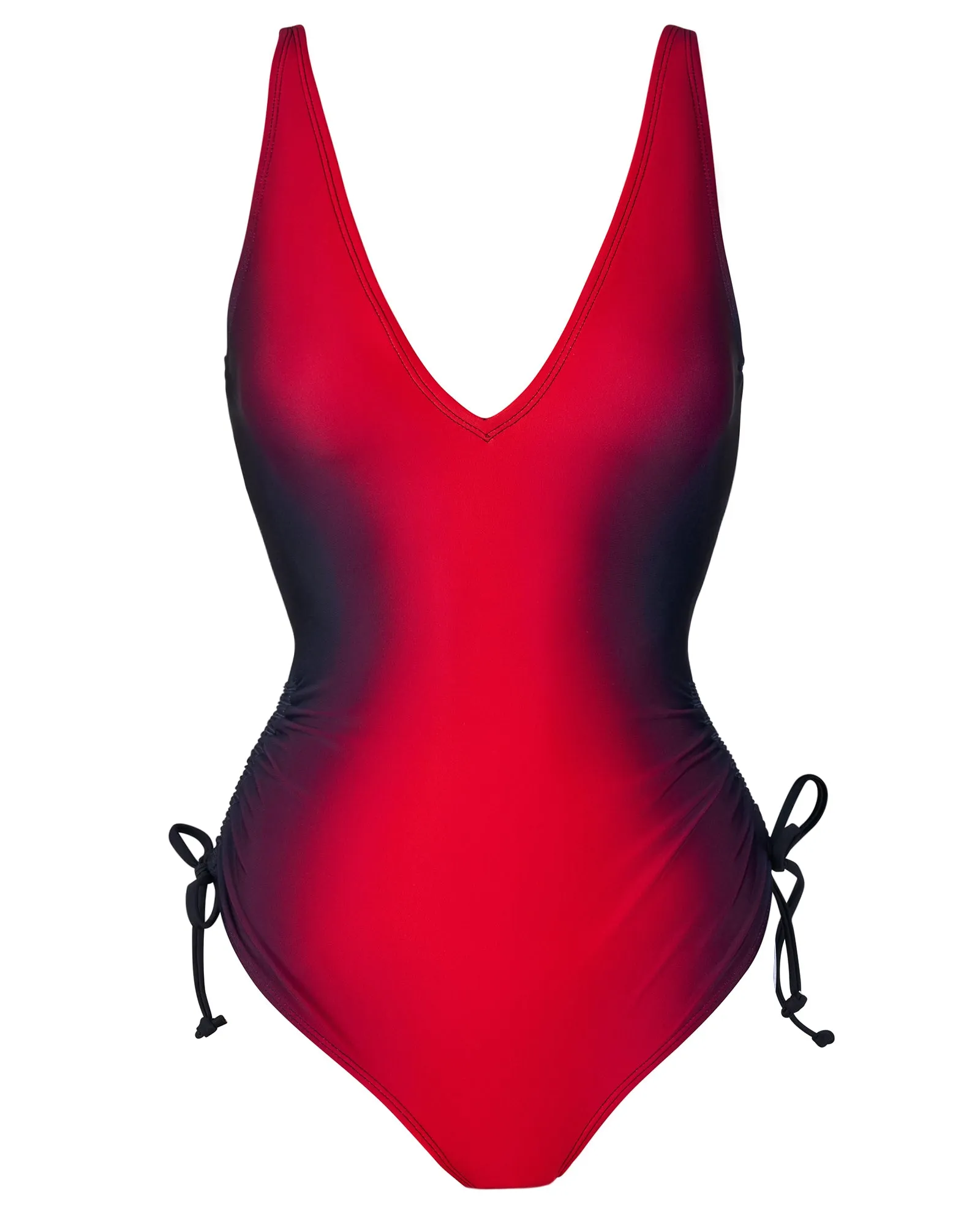 Plungey Cinched Leg - Red Ombre