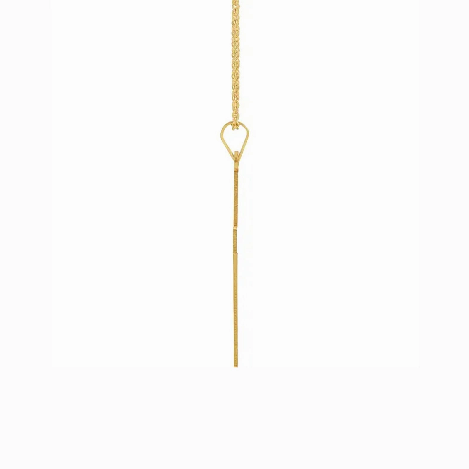 Polished Cross Necklace in Yellow Gold