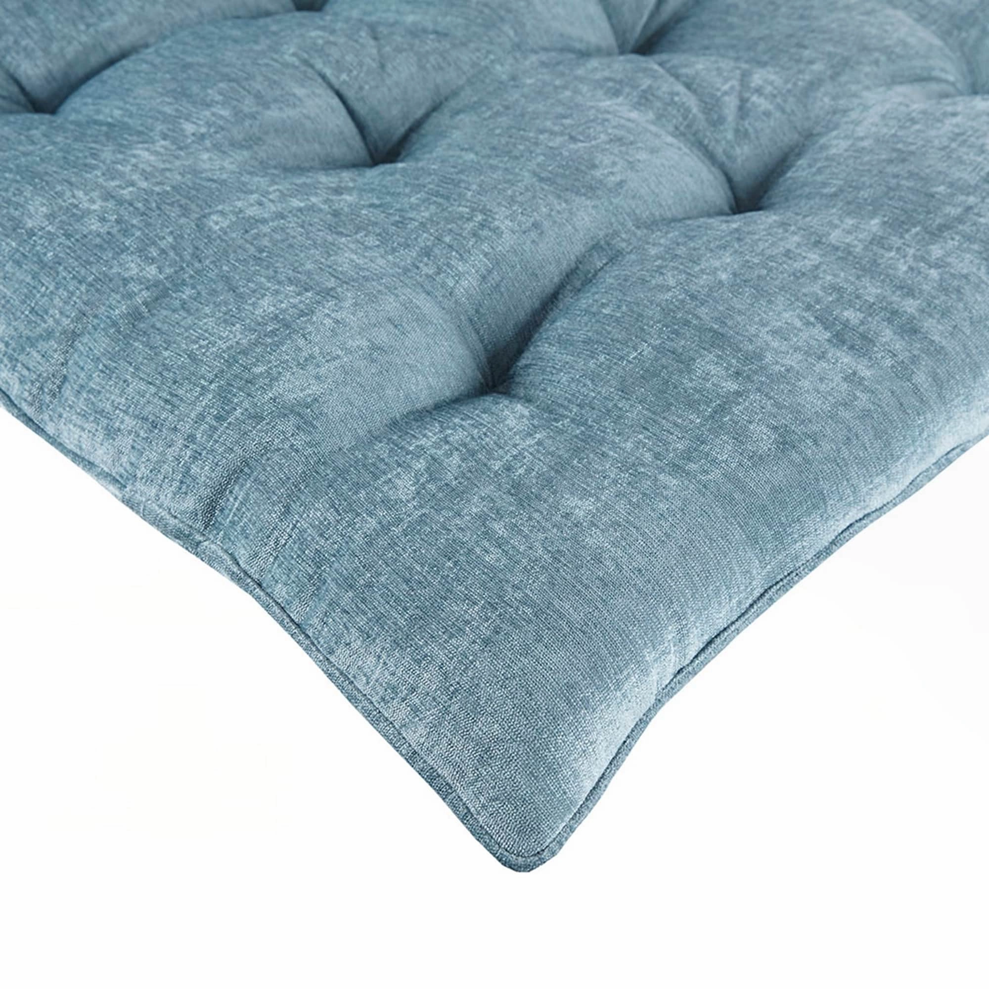 Poly Chenille Lounge Floor Pillow Cushion Aqua 27" x 74",only 1PC