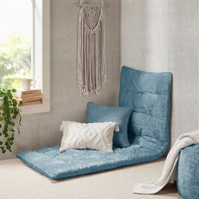 Poly Chenille Lounge Floor Pillow Cushion Aqua 27" x 74",only 1PC pillows,bed pillow,sleeping cushion