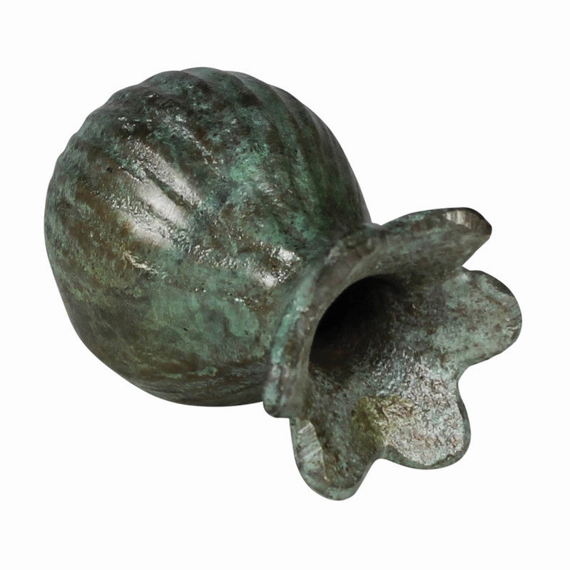 Poppy Pod Vase, Patina Metal