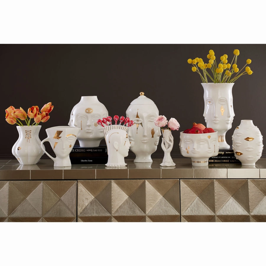 Porcelain Gilded Derrire Vase | Jonathan Adler Kiki