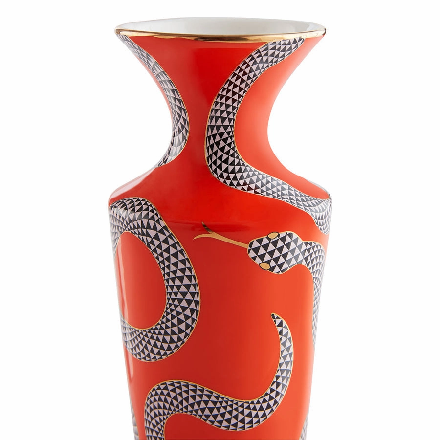 Porcelain Serpent Cuff Vase | Jonathan Adler Eden