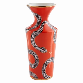 Porcelain Serpent Cuff Vase | Jonathan Adler Eden Vase,Glass Vase