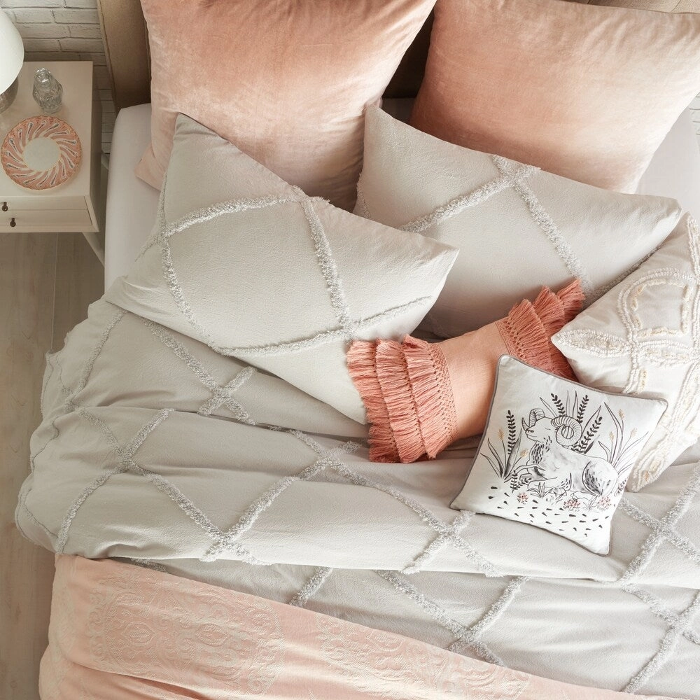 Porch & Den Saint Mary Velvet Ombre European Pillow Sham